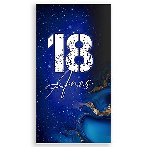 Faixa Lateral - 18 Anos - Sublimado 3D