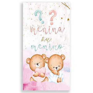 Faixa Lateral - Cha Revelacao - Sublimado 3D