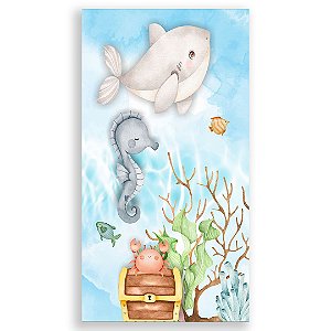 Faixa Lateral - Fundo Do Mar - Sublimado 3D