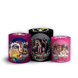 Trio Cilindro - One Piece - Sublimado 3D + Elástico