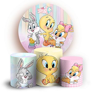 KIT Redondo e Trio - Looney Tunes - Sublimado 3D