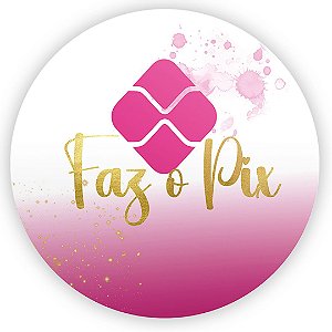 Painel de Mesa - Pix Rosa - Sublimado 3D