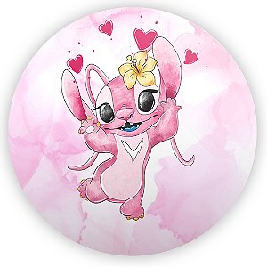 Painel de Mesa - Stitch Rosa - Sublimado 3D