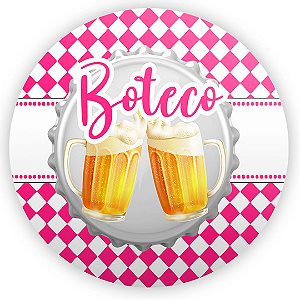 Painel de Mesa - Boteco Rosa - Sublimado 3D