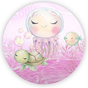 Painel de Mesa - Fundo Do Mar - Sublimado 3D