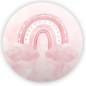 Painel de Mesa - Arco Iris Rosa - Sublimado 3D