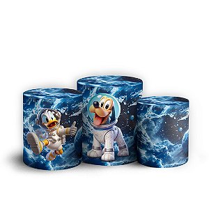 Trio Cilindro - Mickey Astronauta - Sublimado 3D + Elástico
