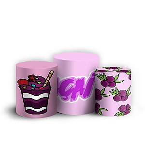 Trio Cilindro - Acai - Sublimado 3D + Elástico