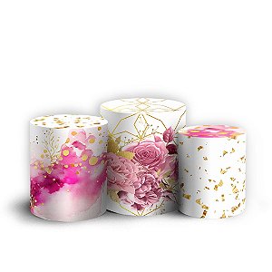 Trio Cilindro - 30 Anos - Sublimado 3D + Elástico