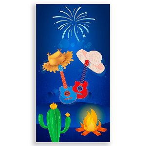 Faixa Lateral - Festa Junina - Sublimado 3D