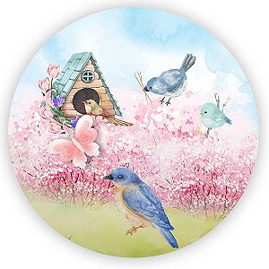 Painel Redondo - Jardim - Sublimado 3D
