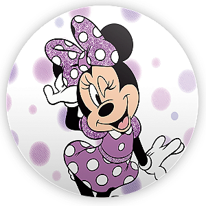 Painel de Mesa - Minnie Lilas - Sublimado 3D