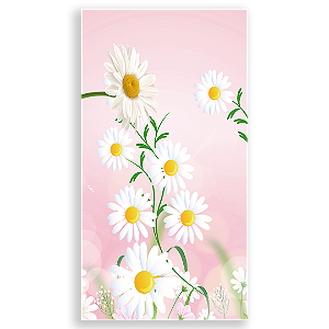 Faixa Lateral - Flor Margarida - Sublimado 3D