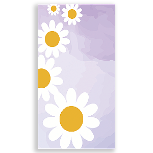 Faixa Lateral - Flor Margarida - Sublimado 3D