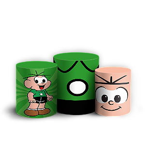 Trio Cilindro - Turma Da Monica - Sublimado 3D + Elástico