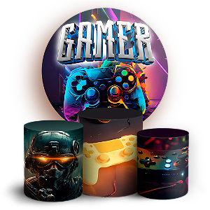 KIT Redondo e Trio - Gamer - Sublimado 3D