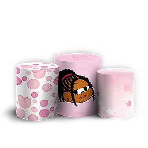 Trio Cilindro - Turma Da Milena - Sublimado 3D + Elástico