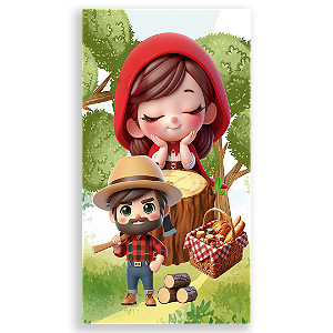 Faixa Lateral - Chapeuzinho Vermelho - Sublimado 3D