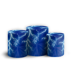 Trio Cilindro - Raio Sonic - Sublimado 3D + Elástico