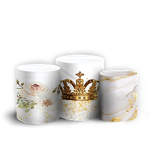 Trio Cilindro - 15 Anos - Sublimado 3D + Elástico