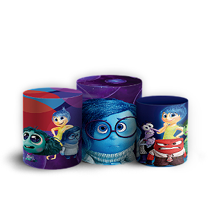 Trio Cilindro - Divertida Mente - Sublimado 3D