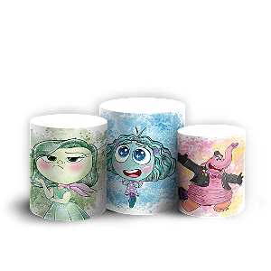 Trio Cilindro - Divertida Mente - Sublimado 3D