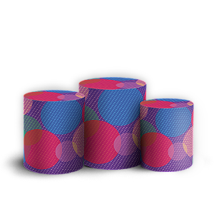 Trio Cilindro - Divertida Mente - Sublimado 3D