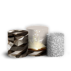 Trio Cilindro - Religioso - Sublimado 3D