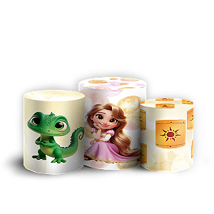 Trio Cilindro - Enrolados - Sublimado 3D