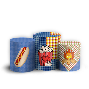 Trio Cilindro - Festa Junina  - Sublimado 3D