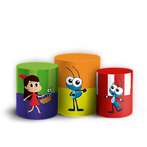 Trio Cilindro - Bob Zoom  - Sublimado 3D