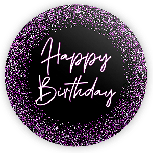 Painel de Mesa - Happy Birthday  - Sublimado 3D