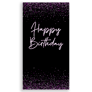 Faixa Lateral - Happy Birthday  - Sublimado 3D