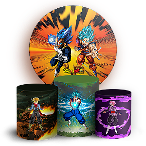 KIT Redondo e Trio - Dragon Ball Super - Sublimado 3D