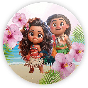 Painel de Mesa - Moana - Sublimado 3D