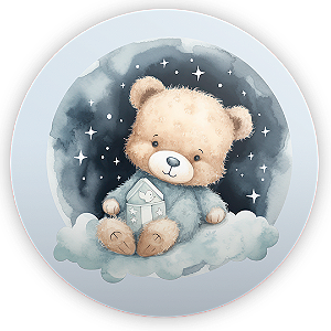 Painel de Mesa - Urso Azul - Sublimado 3D