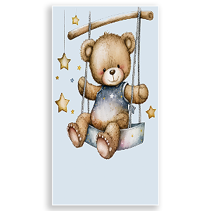 Faixa Lateral - Urso Azul - Sublimado 3D