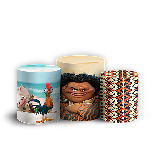 Trio Cilindro - Moana - Sublimado 3D