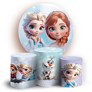 KIT Redondo e Trio - Frozen - Sublimado 3D