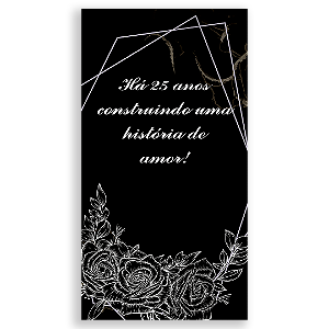 Faixa Lateral - Bodas de Prata - Sublimado 3D