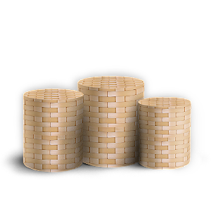 Trio Cilindro - Palha - Sublimado 3D