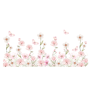 Painel Retangular - Jardim Floral - Sublimado 3D