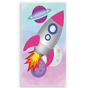 Faixa Lateral - Astronauta Rosa - Sublimado 3D