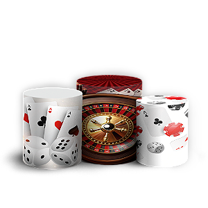 Trio Cilindro - Cassino - Sublimado 3D