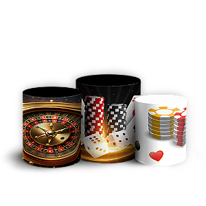 Trio Cilindro - Cassino - Sublimado 3D