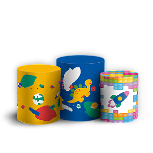 Trio Cilindro - Dia das Criancas - Sublimado 3D