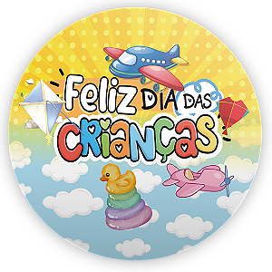 Painel Redondo - Dia Das Criancas - Sublimado 3D