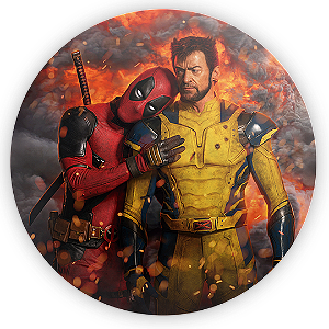 Painel de Mesa - Dead Pool e Wolverine - Sublimado 3D