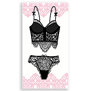 Faixa Lateral - Cha De Lingerie - Sublimado 3D