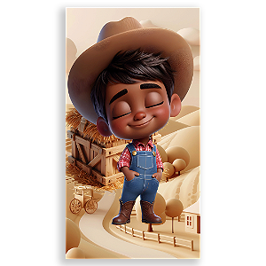 Faixa Lateral - Fazendinha Menino - Sublimado 3D